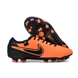 Nike Tiempo Legend 10 Elite FG Nouvel Orange Noir