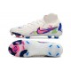 Crampons Nike Phantom Luna 2 Elite FG Blanc Bleu Rose