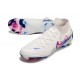 Crampons Nike Phantom Luna 2 Elite FG Blanc Bleu Rose