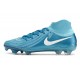 Crampons Nike Phantom Luna 2 Elite FG Bleu Blanc