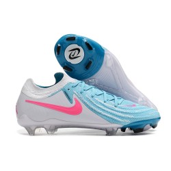 Nike Phantom Luna II Elite L FG Nouvelles Bleu Blanc Rose