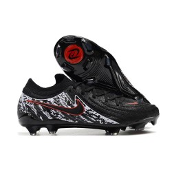 Chaussure Nike Phantom GX Elite FG Noir Blanc Rouge