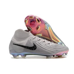 Crampons Nike Phantom Luna 2 Elite FG Gris Atmosphère Noir