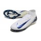 Nike Air Zoom Mercurial Superfly 10 Elite FG Blanc Bleu