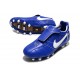 Chaussure Nike Tiempo Legend X Elite FG Ronaldo Bleu Blanc