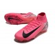 Chaussure Nike Mercurial Superfly 10 Elite FG Rose Blanc Noir