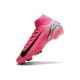 Chaussure Nike Mercurial Superfly 10 Elite FG Rose Blanc Noir
