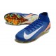Chaussure Nike Mercurial Superfly 10 Elite FG Bleu Blanc Orange