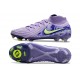 Crampons Nike Phantom Luna 2 Elite FG Violet Agate Volt Très Pâle