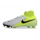 Crampons Nike Phantom Luna 2 Elite FG Argent Métallique Noir Volt