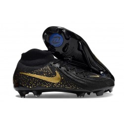 Crampons Nike Phantom Luna 2 Elite FG Noir Or Monnaie Métallique