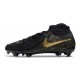 Crampons Nike Phantom Luna 2 Elite FG Noir Or Monnaie Métallique