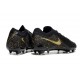 Nike Phantom Luna II Elite L FG Nouvelles Noir Or Monnaie Métallique
