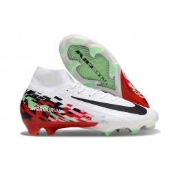 Chaussure Nike Mercurial Superfly 10 Elite FG Blanc Noir Rouge