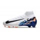 Chaussure Nike Mercurial Superfly 10 Elite FG Blanc Bleu Noir