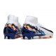 Chaussure Nike Mercurial Superfly 10 Elite FG Blanc Bleu Noir