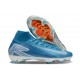 Chaussure Nike Mercurial Superfly 10 Elite FG Bleu Blanc