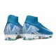 Chaussure Nike Mercurial Superfly 10 Elite FG Bleu Blanc