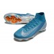 Chaussure Nike Mercurial Superfly 10 Elite FG Bleu Blanc
