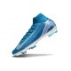 Chaussure Nike Mercurial Superfly 10 Elite FG Bleu Blanc