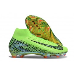 Chaussure Nike Mercurial Superfly 10 Elite FG Vert Noir