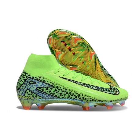 Chaussure Nike Mercurial Superfly 10 Elite FG Vert Noir