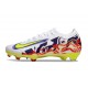 Nike Zoom Mercurial Vapor 16 Elite FG Blanc Jaune Violet Rouge