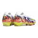 Nike Zoom Mercurial Vapor 16 Elite FG Blanc Jaune Violet Rouge
