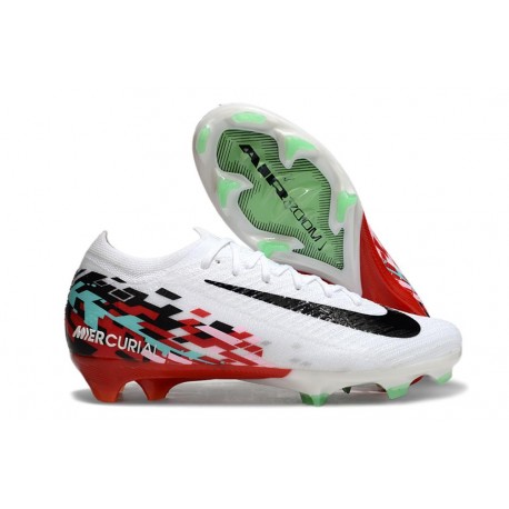 Nike Zoom Mercurial Vapor 16 Elite FG Blanc Noir Rouge