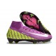 Chaussure Nike Mercurial Superfly 10 Elite FG Violet Jaune Blanc