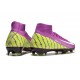 Chaussure Nike Mercurial Superfly 10 Elite FG Violet Jaune Blanc