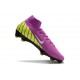 Chaussure Nike Mercurial Superfly 10 Elite FG Violet Jaune Blanc