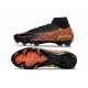 Chaussure Nike Mercurial Superfly 10 Elite FG Noir Orange Jaune