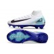 Chaussure Nike Mercurial Superfly 10 Elite FG Blanc Noir Bleu