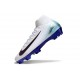Chaussure Nike Mercurial Superfly 10 Elite FG Blanc Noir Bleu