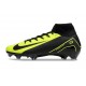 Chaussure Nike Mercurial Superfly 10 Elite FG Noir Volt