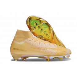 Chaussure Nike Mercurial Superfly 10 Elite FG Jaune Or