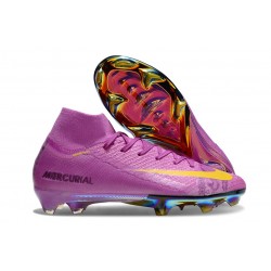 Nike Air Zoom Mercurial Superfly X Elite FG Violet Jaune