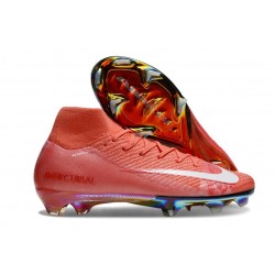 Nike Air Zoom Mercurial Superfly X Elite FG Rouge Blanc