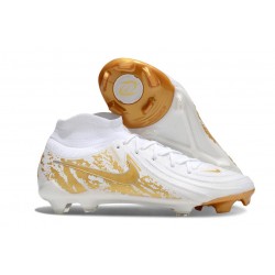 Crampons Nike Phantom Luna 2 Elite FG Blanc Or
