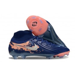 Crampons Nike Phantom Luna 2 Elite FG Erling Haaland Bleu Argent Orange
