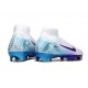 Nike Air Zoom Mercurial Superfly X Elite FG Blanc Violet Bleu