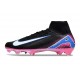 Nike Air Zoom Mercurial Superfly X Elite FG Noir Blanc Bleu