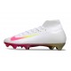 Nike Air Zoom Mercurial Superfly X Elite FG Blanc Rose