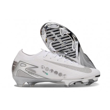 Chaussure Nouvel Nike Mercurial Vapor XVI Elite FG Blanc Argent