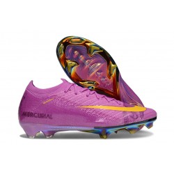 Chaussure Nouvel Nike Mercurial Vapor XVI Elite FG Violet Jaune