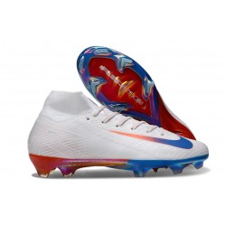 Botas Nike Mercurial Superfly 10 Elite FG Blanc Rouge Bleu