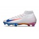 Nike Mercurial Superfly 10 Elite FG Blanc Rouge Bleu