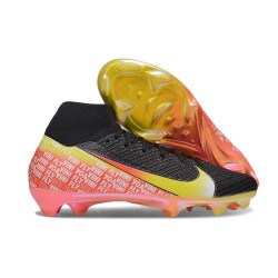 Botas Nike Mercurial Superfly 10 Elite FG Noir Jaune Rouge