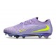 Chaussure Nike Phantom 6 Elite Low FG Violet Jaune